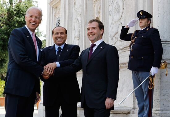 Dmitry Medvedev visits Italy