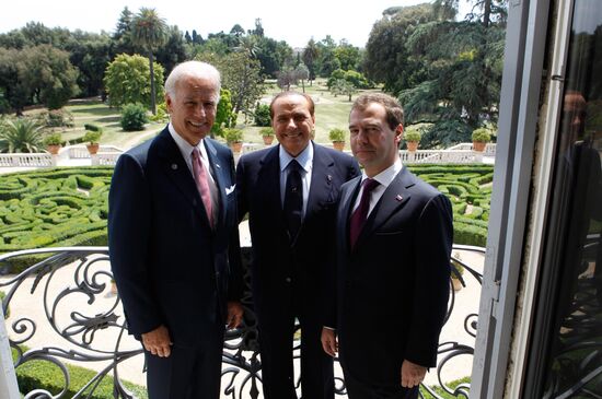 Dmitry Medvedev visits Italy