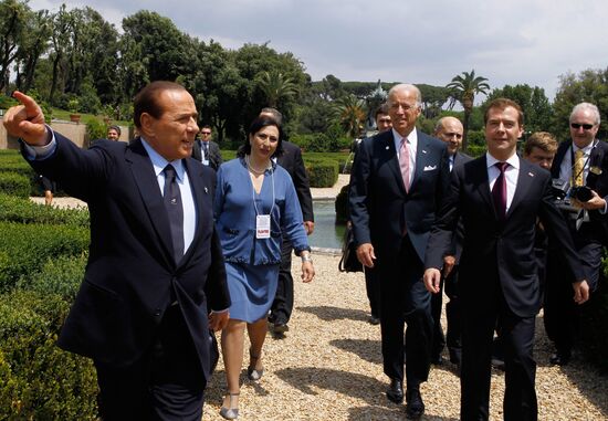 Dmitry Medvedev visits Italy