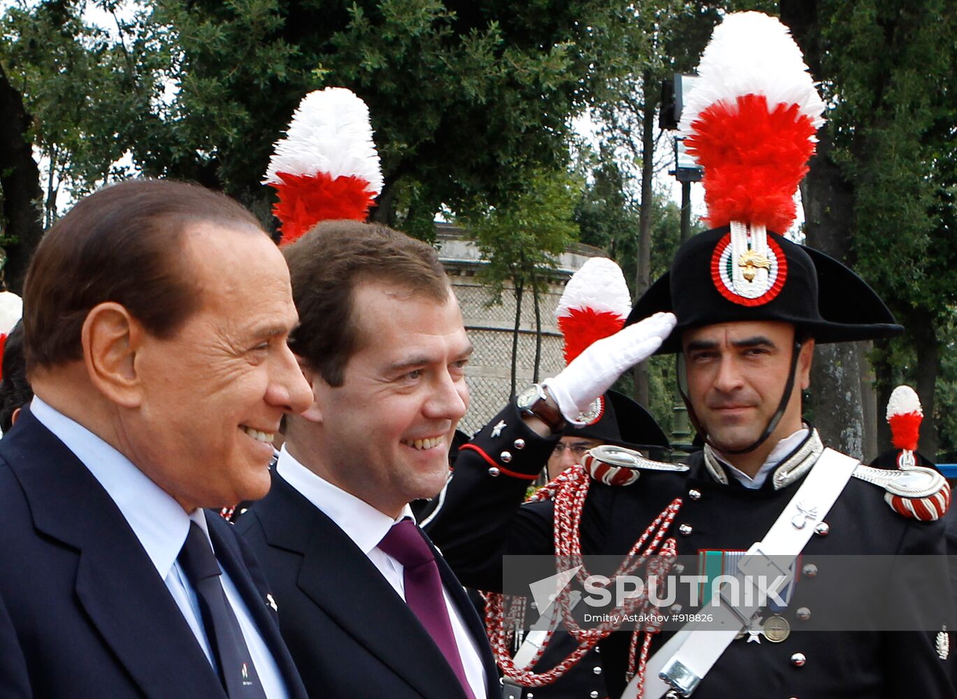 Dmitry Medvedev visits Italy