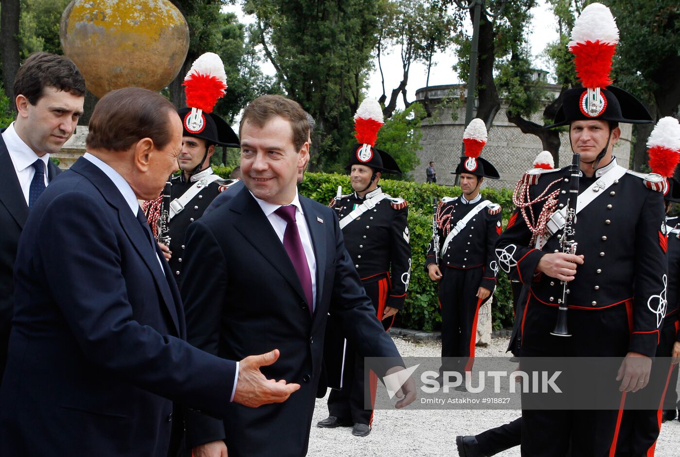 Dmitry Medvedev visits Italy