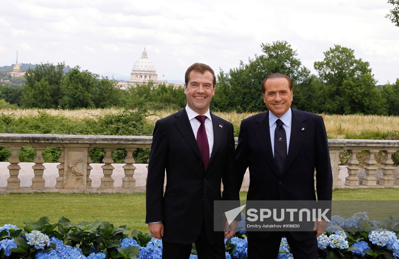 Dmitry Medvedev visits Italy