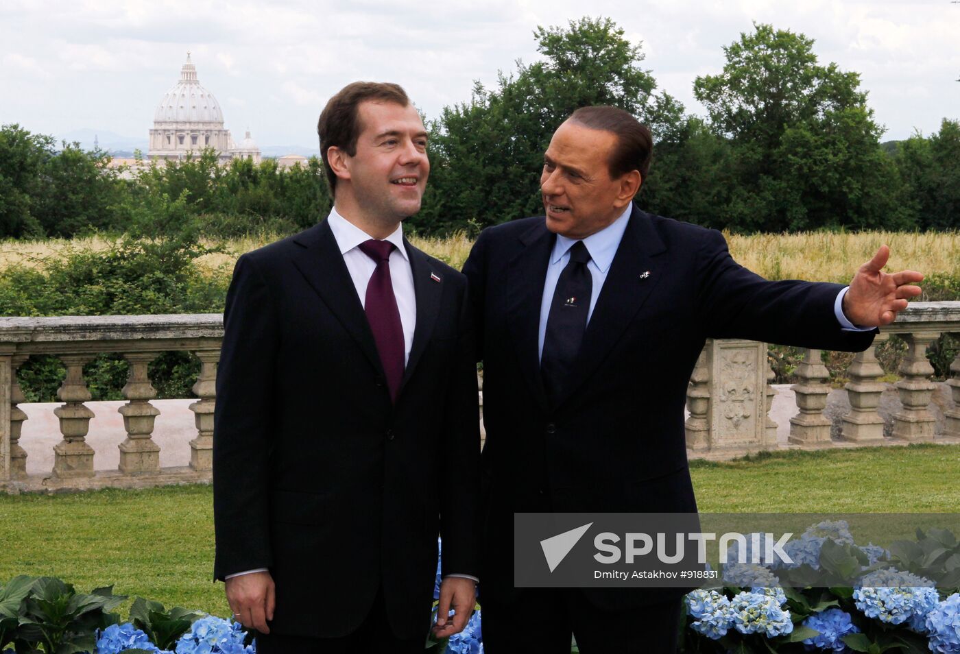 Dmitry Medvedev visits Italy