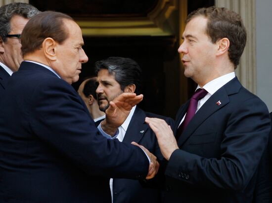 Dmitry Medvedev visits Italy