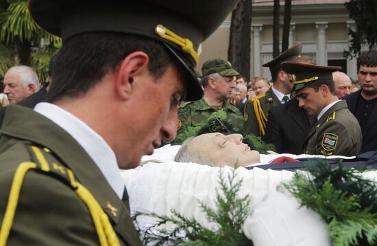 Funeral service for Abkhaz President Sergei Bagapsh