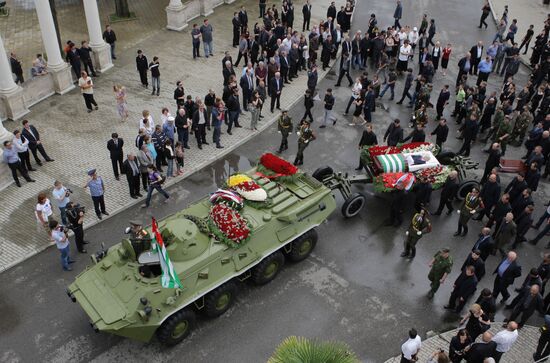 Funeral service for Abkhaz President Sergei Bagapsh
