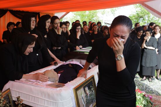 Funeral service for Abkhaz President Sergei Bagapsh