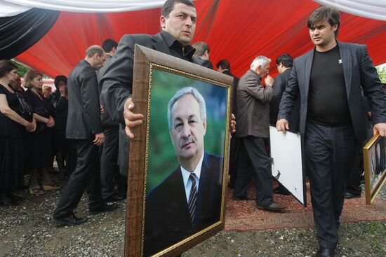Funeral service for Abkhaz President Sergei Bagapsh