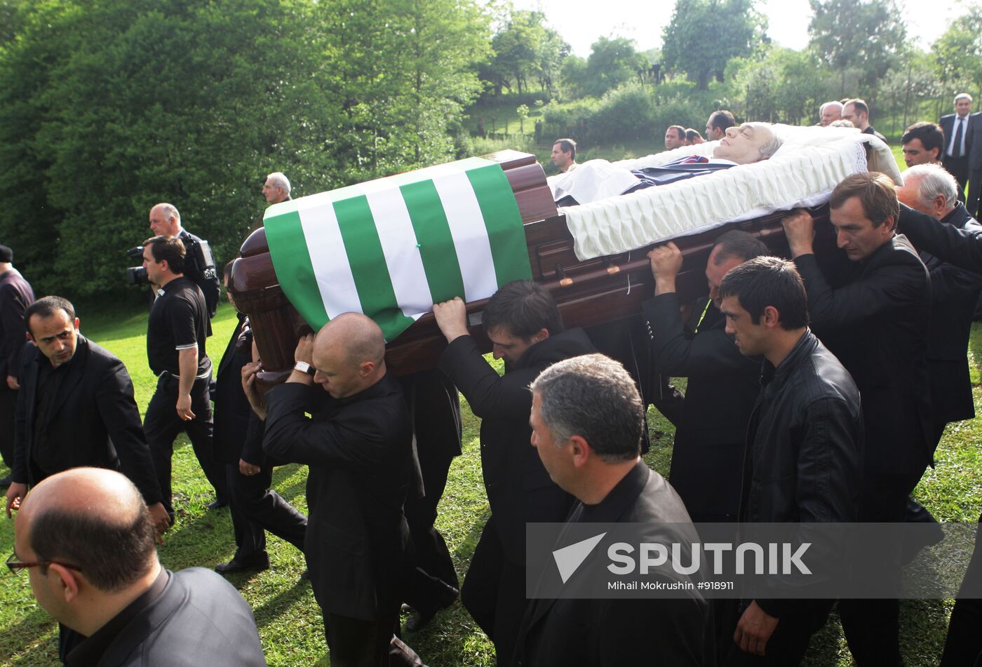 Funeral service for Abkhaz President Sergei Bagapsh