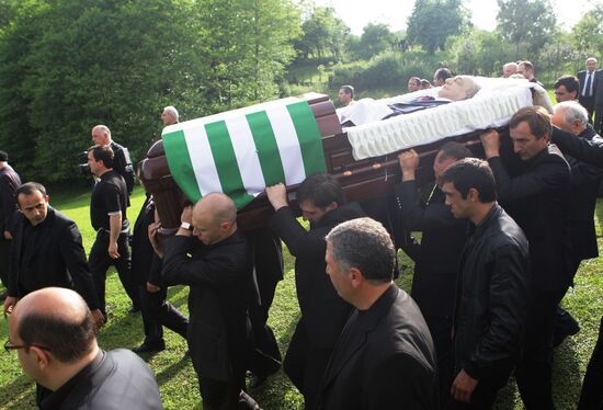 Funeral service for Abkhaz President Sergei Bagapsh