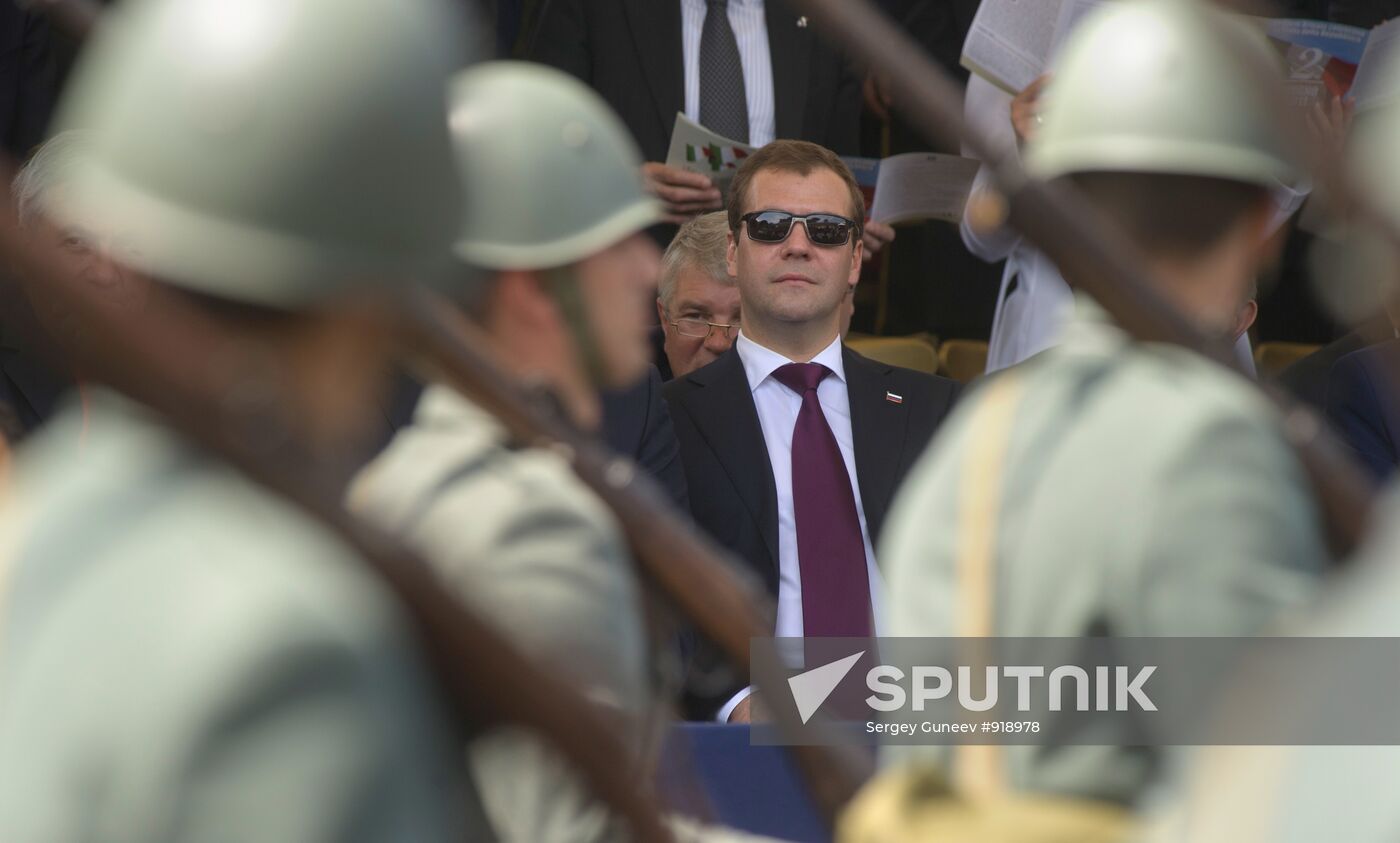 Dmitry Medvedev on working visit to Italy