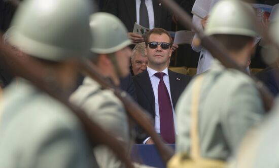 Dmitry Medvedev on working visit to Italy