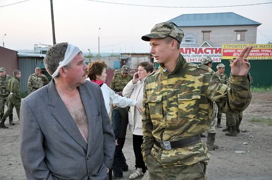 Evacuation of Pugachyovo residents
