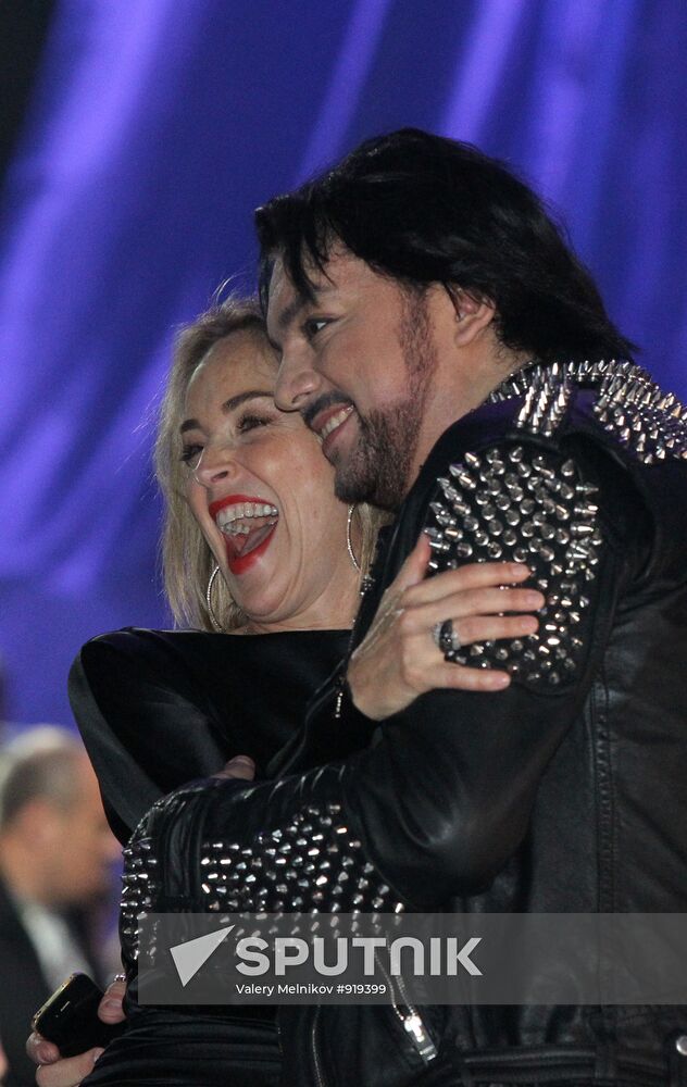 Sharon Stone and Phillip Kirkorov