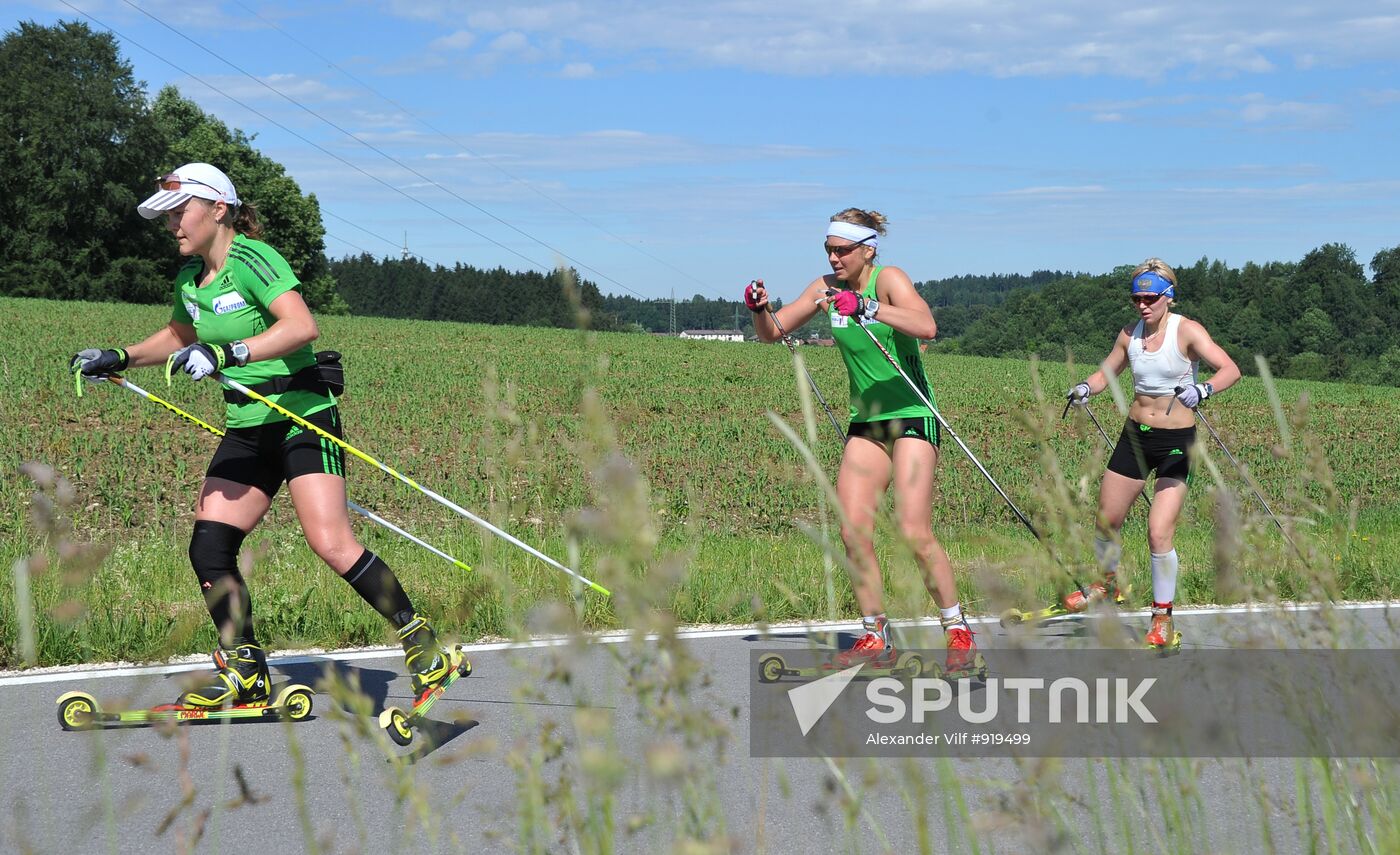 Biathlon. Training camp of women's national team