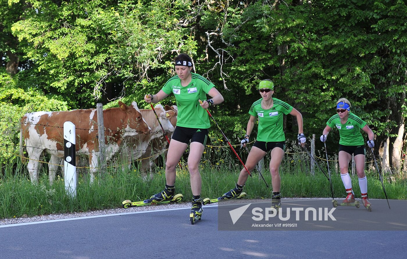 Biathlon. Training camp of women's national team