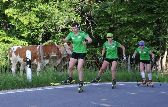Biathlon. Training camp of women's national team