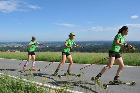Biathlon. Training camp of women's national team
