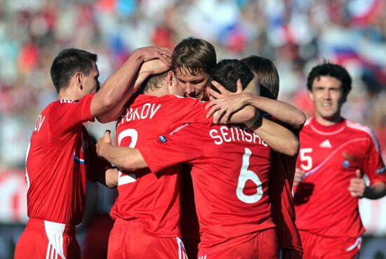 Football Euro 2012 Qualifying tournament Match Russia–Armenia