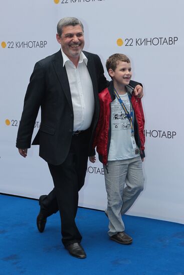 Director Alexander Atanesian with his son