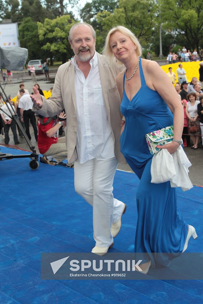 Director Vladimir Khotinenko and his wife Tatiana