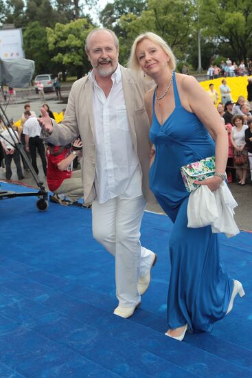 Director Vladimir Khotinenko and his wife Tatiana