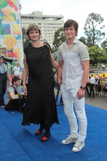 Dunya (Avdotya) Smirnova and her son