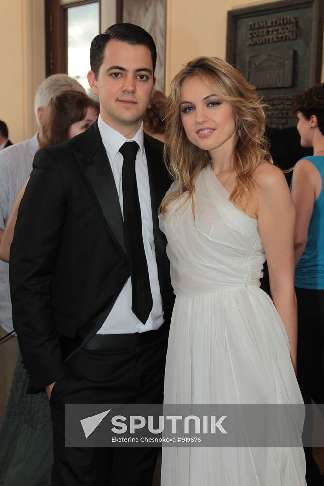 Yanina Studilina with Alexander Rodnyansky Jr.