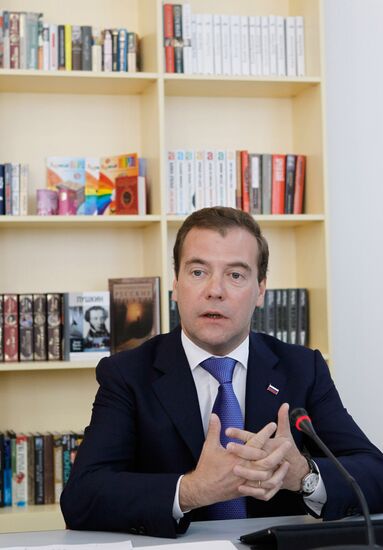 Dmitry Medvedev visits A.S. Pushkin Russian Language Institute