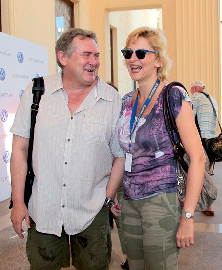 Yury Stoyanov with his wife, Yelena