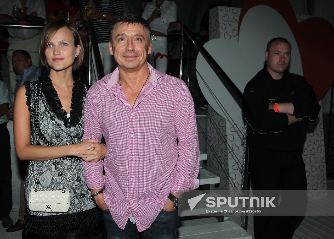 Anton Tabakov and his wife Angelica