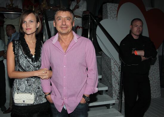 Anton Tabakov and his wife Angelica