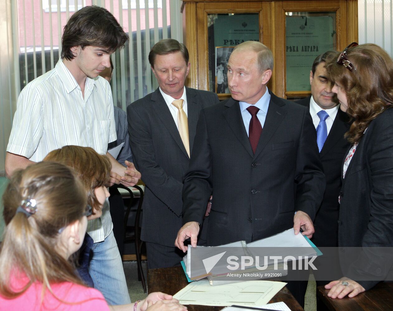 June 8, 2011. Russian Prime Minister Vladimir Putin visits MIIT