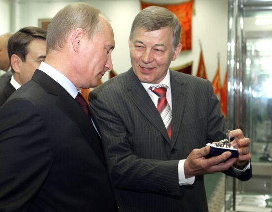 June 8, 2011. Russian Prime Minister Vladimir Putin visits MIIT