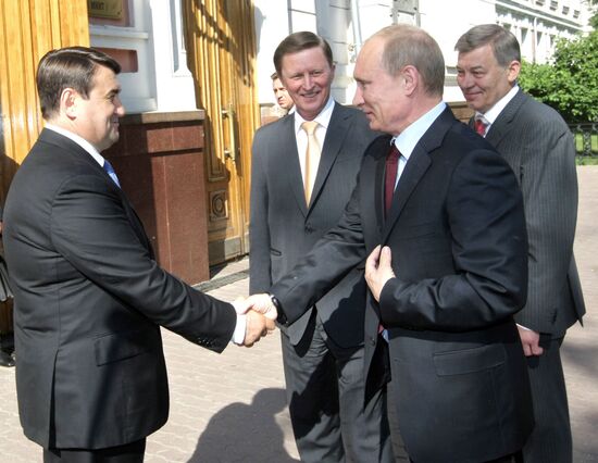 June 8, 2011. Russian Prime Minister Vladimir Putin visits MIIT