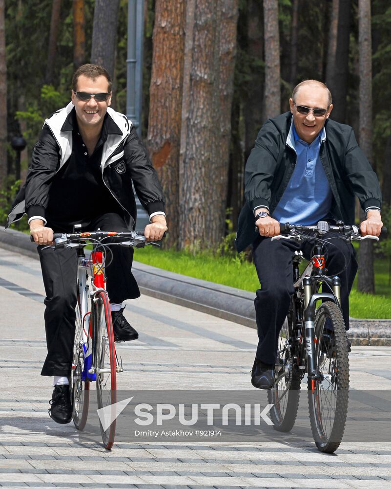 Informal meeting of Dmitry Medvedev and Vladimir Putin