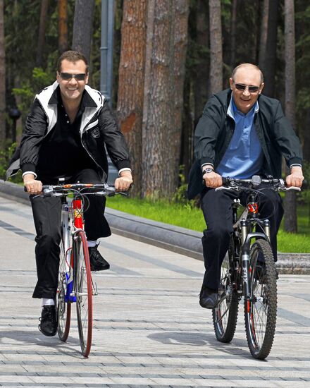 Informal meeting of Dmitry Medvedev and Vladimir Putin