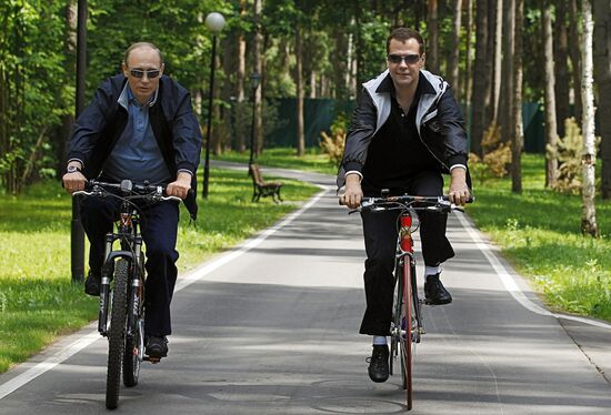 Informal meeting of Dmitry Medvedev and Vladimir Putin