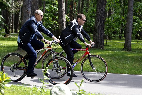 Informal meeting of Dmitry Medvedev and Vladimir Putin