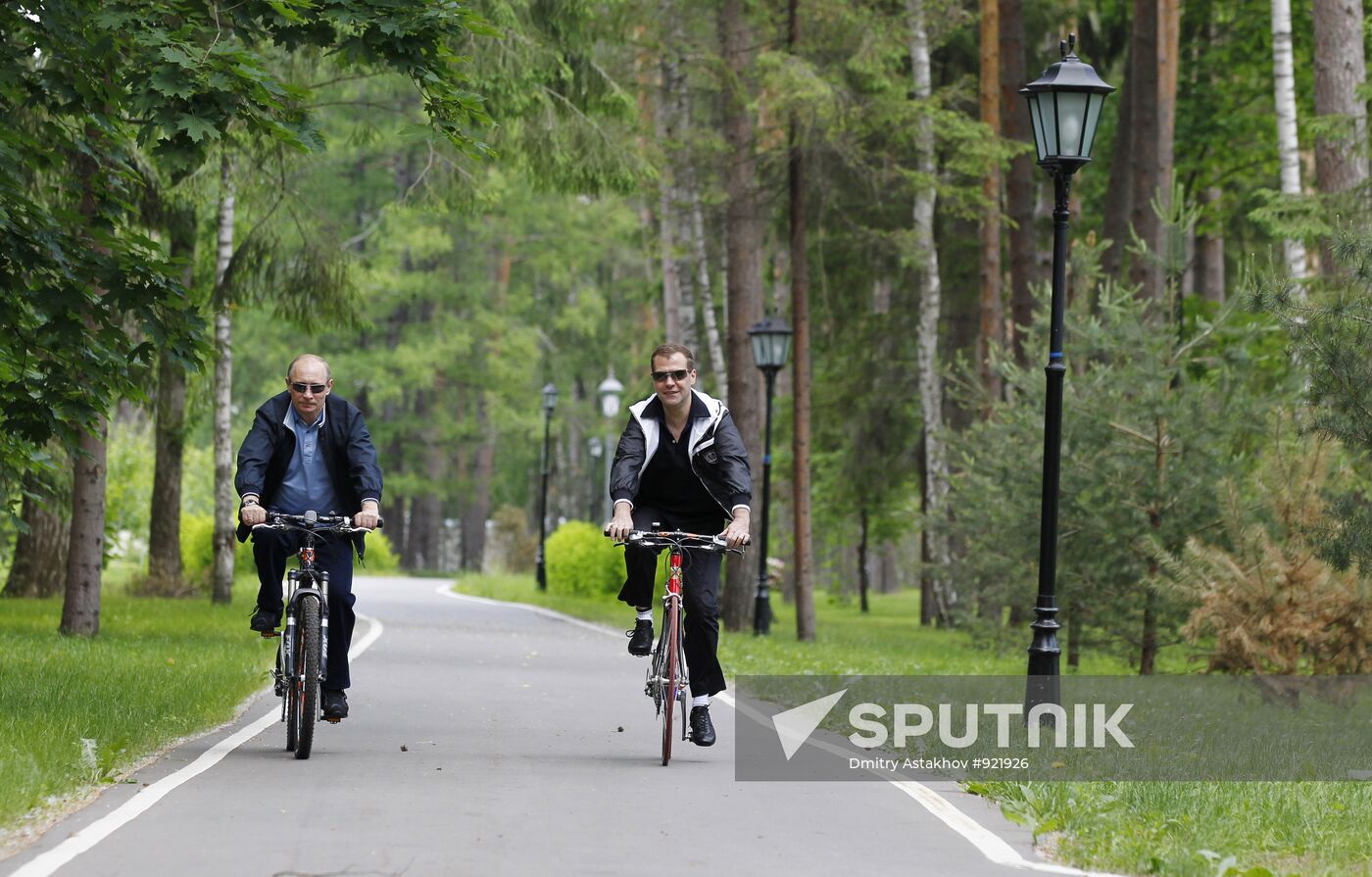 Informal meeting of Dmitry Medvedev and Vladimir Putin