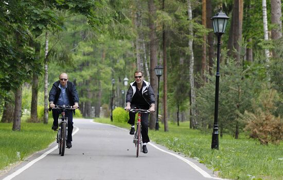 Informal meeting of Dmitry Medvedev and Vladimir Putin