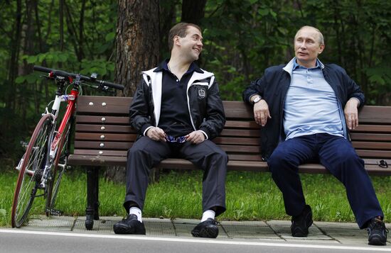 Informal meeting of Dmitry Medvedev and Vladimir Putin