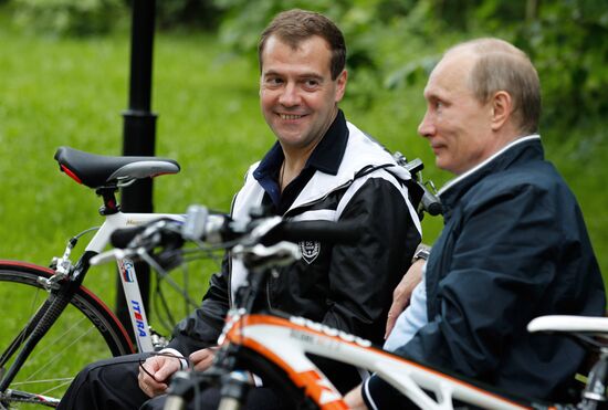 Informal meeting of Dmitry Medvedev and Vladimir Putin