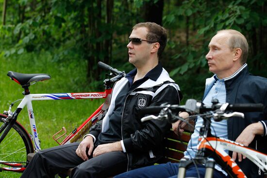 Informal meeting of Dmitry Medvedev and Vladimir Putin