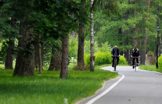 Informal meeting of Dmitry Medvedev and Vladimir Putin