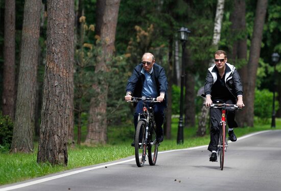 Informal meeting of Dmitry Medvedev and Vladimir Putin