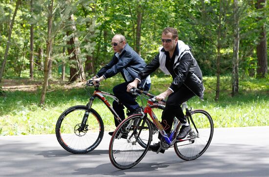 Informal meeting of Dmitry Medvedev and Vladimir Putin
