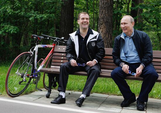Informal meeting of Dmitry Medvedev and Vladimir Putin