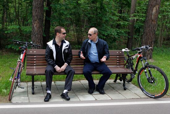 Informal meeting of Dmitry Medvedev and Vladimir Putin