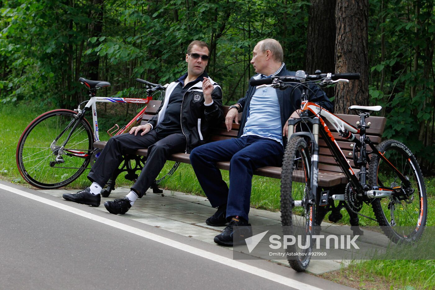 Informal meeting of Dmitry Medvedev and Vladimir Putin